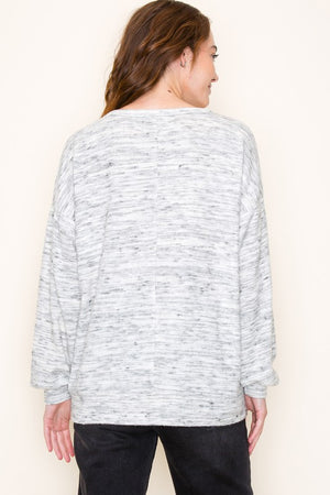 Contrast Kangaroo Pocket Top