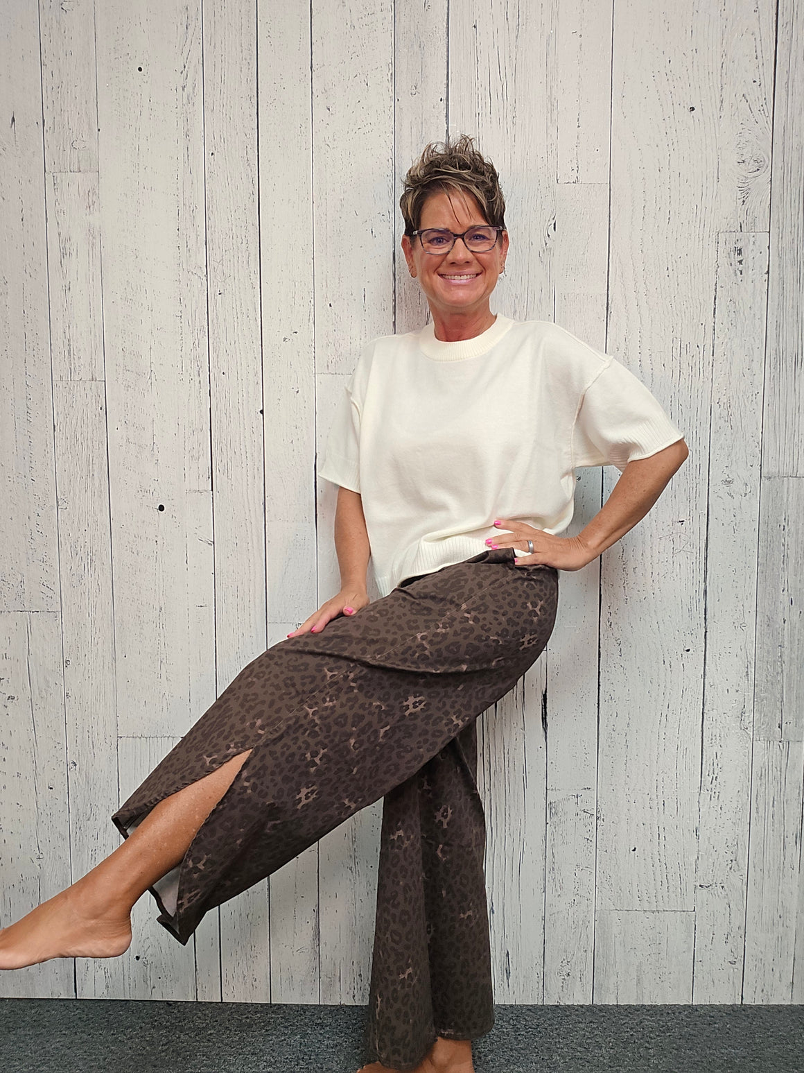 Tulip Washed Denim Relaxed Fit Bottoms