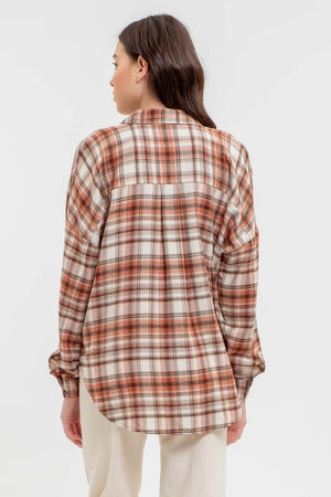 Terracotta Plaid Shirt