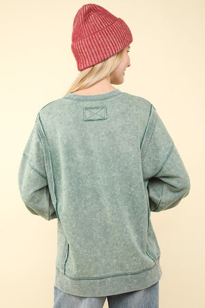 Mineral Washed French Terry Sweatshirt