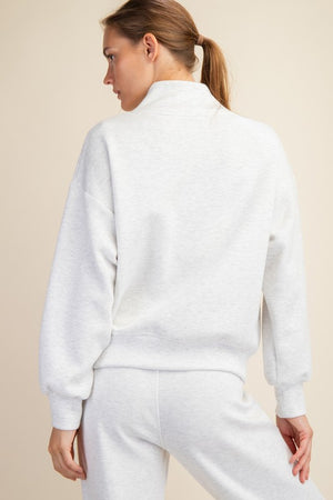 Modal Luxe V-Neck Sweatshirt Jacket (coming soon)