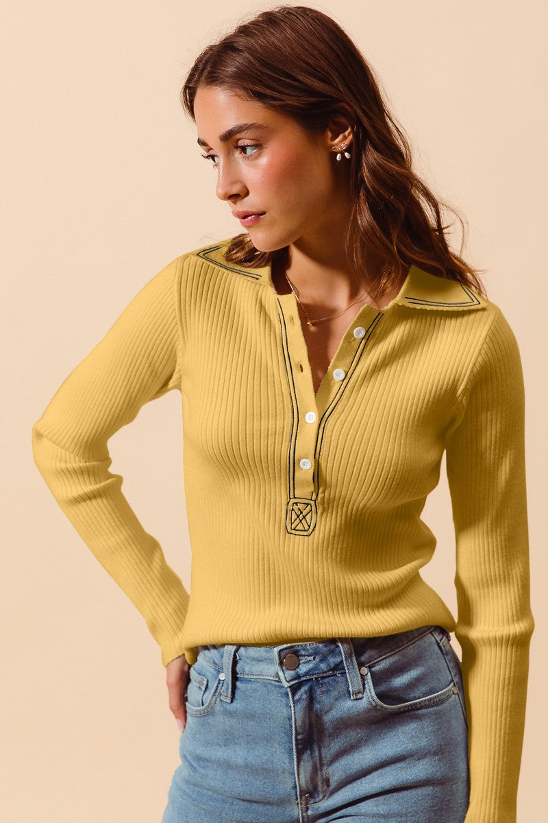 Ribbed Knit Top