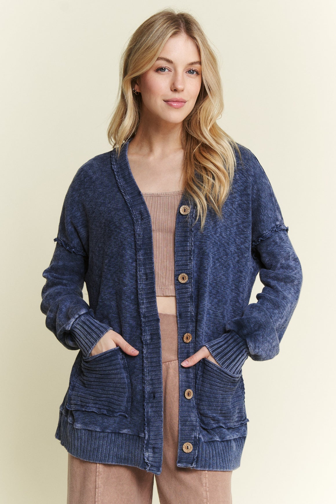 Mineral Wash Cardigan