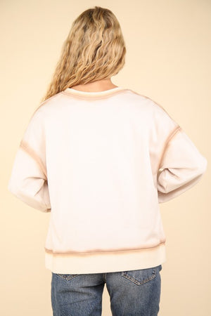 Contrast Trim Sweatshirt