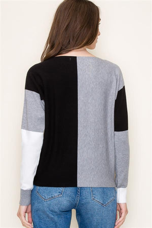 Multi Color Block Sweater