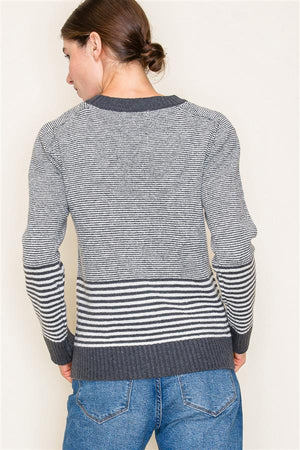 Thick & Thin Stripe Pullover Sweater