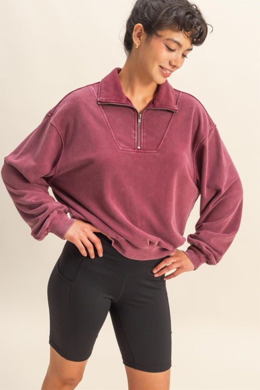 Half Zip Sweatshirt
