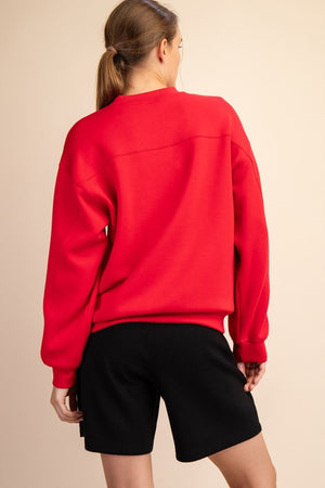 Modal Mock Neck Pullover