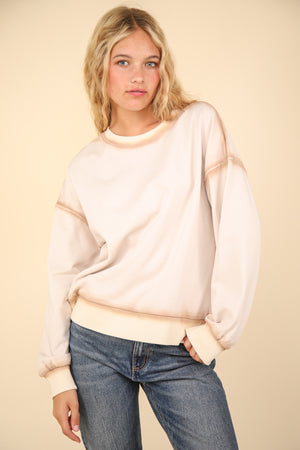 Curvy Spray Detail Sweatshirt