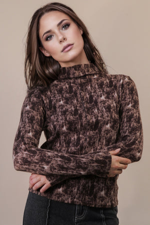 Printed Fitted Knit top