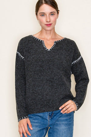 Blanket Stitch Sweater 9-6