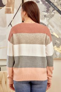 Curvy Colorblock Super Soft Sweater